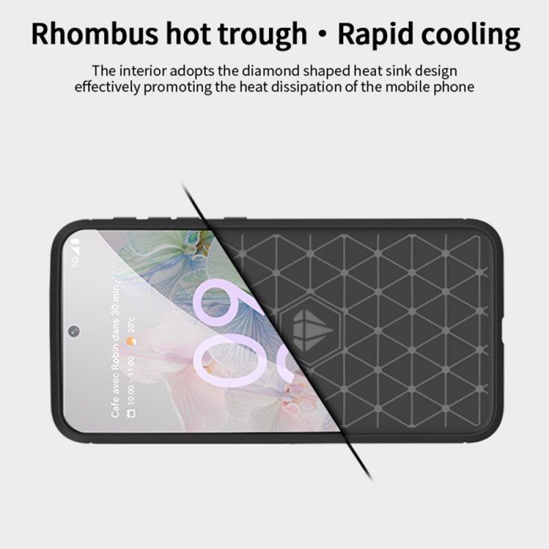 Θήκη Google Pixel 6A Mofi Brushed Carbon Fiber